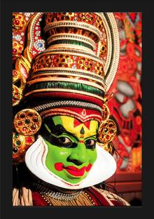 jog craft kathakali photo frame,kathakali photo frame Digital Reprint 14 inch x 10 inch Painting