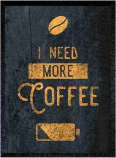 ER HANDICRAFT i need coffee glossy photo with frame Digital Reprint 14 inch x 10 inch Painting