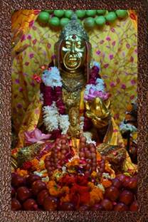 Manas Mata Sheetala Photo frame for home/living Room/Dining Room/hall Watercolor 45.72 inch x 30.48 inch Painting