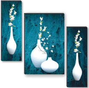 saf beautiful flower pot UV textured self adeshive Digital Reprint 18 inch x 12 inch Painting