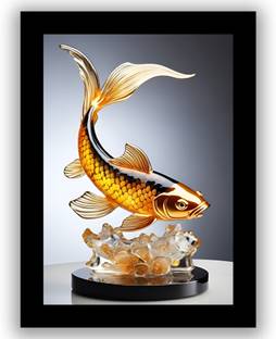 SHOWCASE ARTS FISH IN STAND Digital Reprint 14 inch x 10 inch Painting