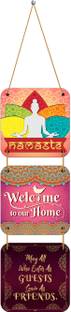 Indianara Set of 3 Welcome Home Wall Hanging Plaques (1519WH)