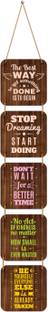 Indianara Set of 5 Wall Hanging for Living room|Bedroom|Home Décor|Office|Gift (4756WH) Digital Reprint 35 inch x 5.5 inch Painting