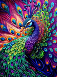 TREXEE 5D Diamond Painting by Number Kits | Full Diamond Crystal Embroidery DIY Canvas 16 inch x 12 inch Painting