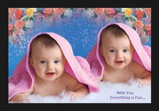 jog craft new born babay, baby photo frame Digital Reprint 20 inch x 14 inch Painting