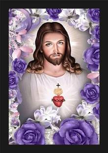 jog craft jesus photo frame|jesus painting|jesus photo Digital Reprint 14 inch x 10 inch Painting