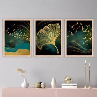 Modern Art Painting with Frame for Home and Office - Framed Wall Decor Abstract Art Poster dESIGN7 Paper Print