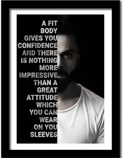 MHridayCraft MHC-virat kohli 6 photo frame Digital Reprint 12 inch x 9 inch Painting