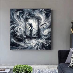 RA Designs Original Fragmented identity - fantasy art , Large Wall Art Canvas 40 inch x 40 inch Painting