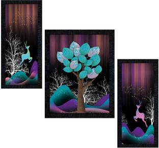 Poster N Frames Poster And Frame Deer Wall Painting | For Living, Bedroom | Home Decoration Item Digital Reprint 13.5 inch x 10.5 inch Painting