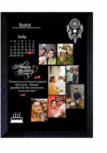 ER Enterprises BIRTHDAY, anniversary, WEDDING customise A4 PHOTO WITH FRAME Digital Reprint 14 inch x 10 inch Painting