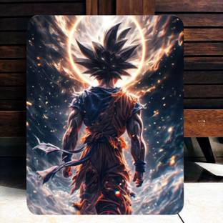 Inkstant INKSTANT | Metal poster Goku fire | UV PRINT Size16x12 NA 16 inch x 12 inch Painting