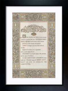 RV SALES RV SALES Preamble of Indian constitution Inspirational Photo Frame Digital Reprint 13.5 inch x 10 inch Painting