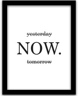 Motivational Quotes Frame For Home and Office | Inspirational Quote Framed Wall Poster for Wall Paper Print