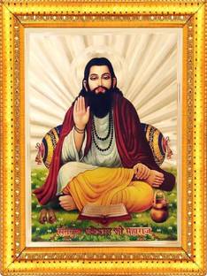 ऍमह्रदयक्राफ्ट MHC - Sant Ravidas ji Maharaj 2 डिजिटल रीप्रिंट 12 inch x 9 inch पेंटिंग