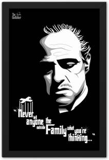Ritwika's Abstract Wall Art Of The Godfather Movie Quote | Perfect For Home, Office Or Cafe Decor Digital Reprint 13.5 inch x 9.5 inch Painting