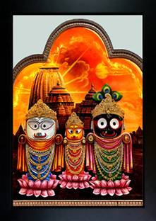 CrowdHall jagarnath photo Digital Reprint 13.5 inch x 10 inch Painting