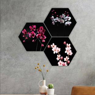 VGALLERY Flower pot Wall Paintings For Home Decor Living Room Wall Decoration Digital Reprint 13 inch x 10 inch Painting