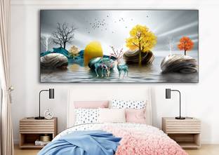 BPDESIGNSOLUTION canvas wall painting for room,office,bedroom,size 24x48 inch (without frame ) Canvas 48 inch x 24 inch Painting