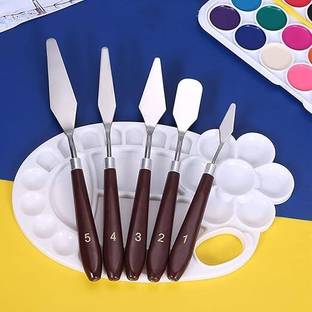 Freedy STEEL, WOOD 5 Paint Wells Palettes