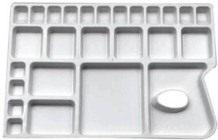 KHYATI Colour Mixing Palette - Rectangular 26 Paint Wells Palettes  with Lid