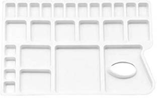 KHYATI Big Rectangle Shape Color Mixing Plate with 26 Paint Wells Palettes