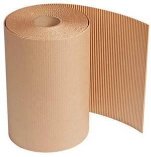 Eco Kraft 30 Inch * 10 Mtr Brown Corrugated Paper Roll For E-Commerce, Shipping, Packaging Paper Crafting Tool