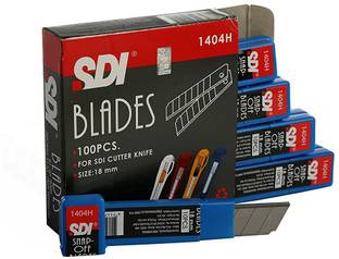 Sdi SNAP OFF Cutter Blades 18MM 1404H pack of 100 SDI SNAP OFF Cutter Blades 18MM 1404H (Grey) - Pack of 100 Pipe Cutter