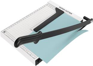 JK Toners 12Inch A4 Steel Heavy Duty Paper Cutter Trimmer Machine Metal Grip Guillotine Metal Grip Hand-held Paper Cutter