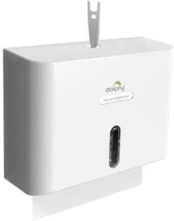 DOLPHY White Small Multifold Mini Hand Towel Paper Dispenser