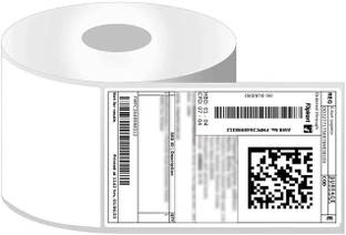 KavyaTanishq Thermal Shipping 400 Labels Printer Sticker Roll (White, 3" x 5") Pack of 1 STICKER Paper Label