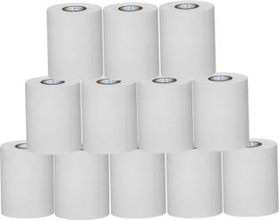 F2C White Thermal Paper 2inch POS Roll - 58mm x 15 Meter 50 gsm (pack of 12) Receipt Paper Label