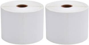 PagKis 2 Roll - 100 mm X 150 mm Direct Thermal BarCode Shipping Labels 4 Inches x 6 Inches - 500 Label in 1 Roll, Core Size 1 Inch, Permanent Adhesive - 1000 Labels Permanent Paper Label
