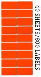 CLAPPERZZ Rectangle Color Coding Labels to Write On Stickers Self-adhesive Paper Label