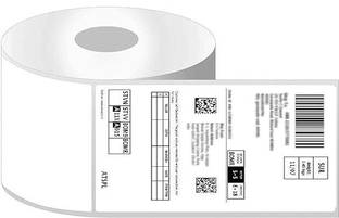 ICCHAHOUSE 4x6 Direct Thermal Barcode Shipping Label/Stickers Roll, Permanent Adhesive SELF ADHESIVE Paper Label
