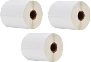 Ninetales 100 mm x 150 mm (4 x 6 inch) Direct Thermal Label Roll for Ecommerce Shipping - Pack of 3 x 400 Label/Roll Self Adhesive Barcode Label Printer 1200 Sticker Paper Label