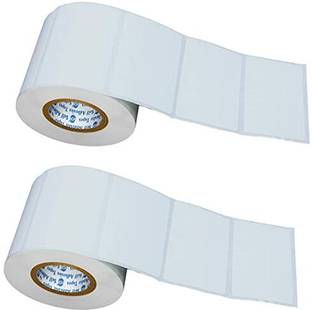 Box Brother Direct Thermal Label Paper Roll Barcode Sticker || 2 x 1 inches, 50mm x 25mm With Strong Adhesive Paper Label