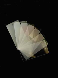 LHM Plastic Transparent Tag Cards for Displaying Rates(4cm*8cm)(Pack of 1000cards) Non-Adhesive Paper Label