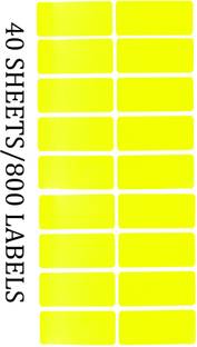 CLAPPERZZ Self Adhesive Die Cut Fluorescent Sticker Labels Self-adhesive Paper Label