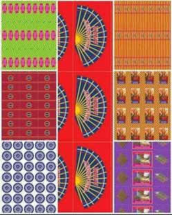 HOMEBAKERS MART Diwali Cracker Sheet (Mix Design)pack of 7 self Paper Label