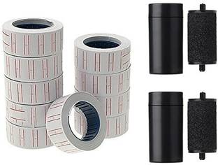 dinojames 10pc Rolls with 2pc Ink Roll self Paper Label Paper Label