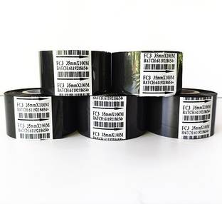 iTS Hot Foil Ribbon BLACK 35mmx100mtrs Hot Foil Ribbon Paper Label
