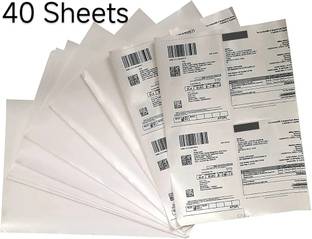 Mynx Sticky Labels 40 Sheet A4 Size 4 Precut Labels Print in inkjet inktank Laser Strong Adhesive Paper Label