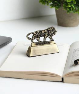 ZAHEPA Make in India Themed Metal Paper Weights  with Premium Grade Construction for Office Table Decoration