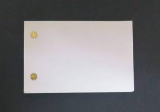 IMPRINT 3x5 Inches White Flip Books Binder Screws 2 Sets Different Size | 70 Pages Each unrulled 3X5 Inches 120 gsm Craft paper