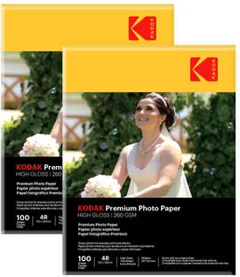 KODAK 260 GSM 4R Photo Paper High Glossy Unruled 4R 260 gsm Photo Paper