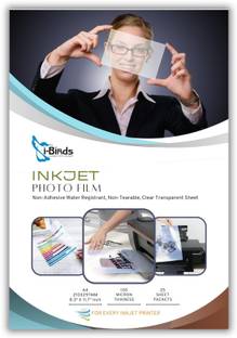 I-Birds Enterprises A4 Clear Transparent Positive Film Water Registrant Non-Tearable Film (25 Sheet)