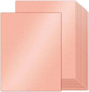 FRKB A4 Size Fluro Peach Color Paper 50 Sheets for Printing, Art and Craft Plain A4 70 gsm Coloured Paper