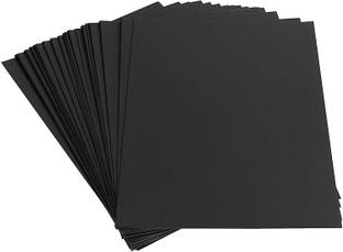 ARETOR Black Paper 20 Sheets 120 GSM Medium for DIY Art Card Plain A4 120 gsm Craft paper