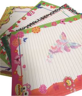 KRASHTIC 40 Sheet One Side Ruled Design Sheet For Practical Work Ruled A4 70 gsm Project Paper